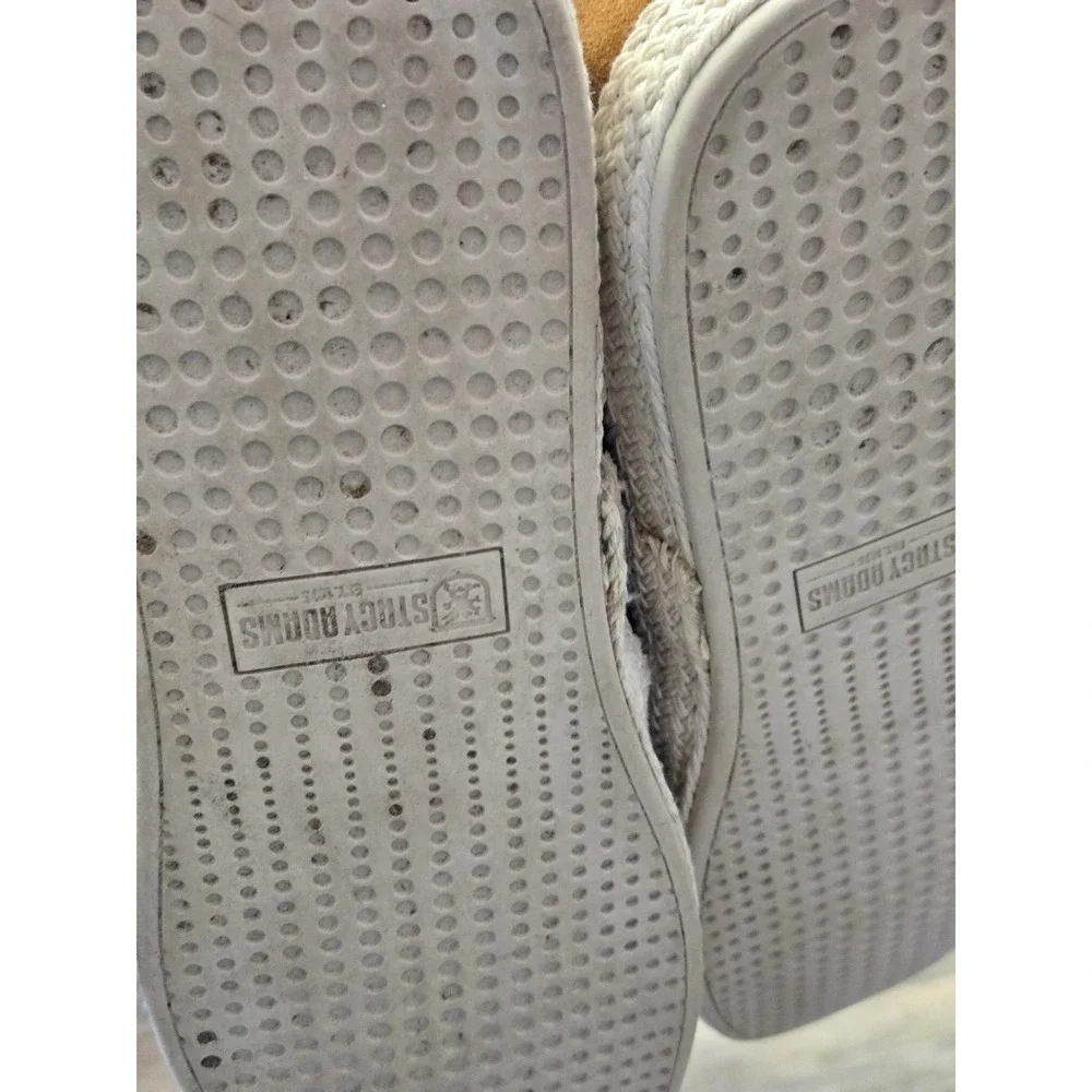 Stacy Adams Mens Tan Espadrille Slip On Memory Foam Sneakers‎ 25454-221 8.5M